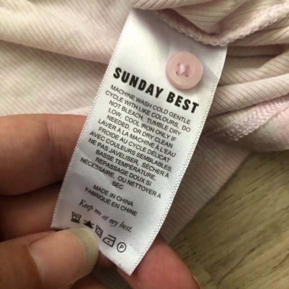 Sunday Best Light Pink Button-Up Crop Top - Picture 5 of 7